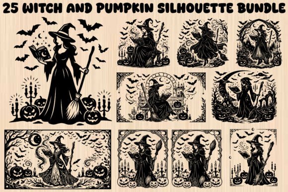 Download Witch and Pumpkin SVG Bundle - Pumpkin Collection